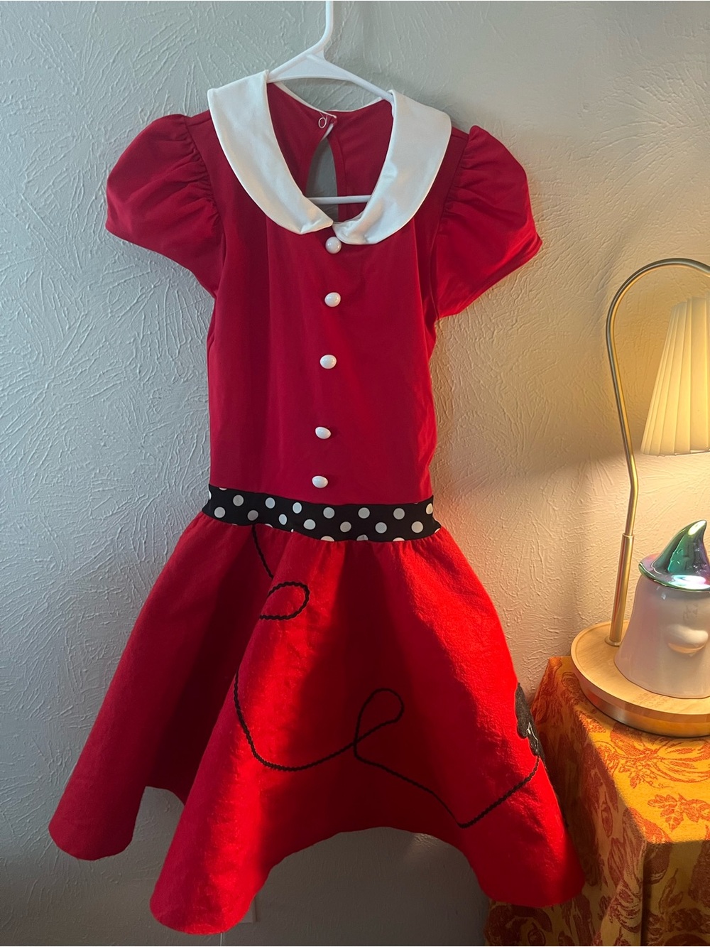 Weissman Red Retro Poodle Skirt Dance Costume Adult Medium!